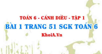 Bài 1 trang 51 SGK Toán 6 tập 1 Cánh Diều